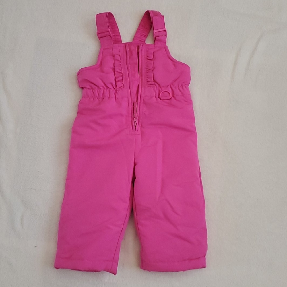 Girls waterproof bib snow pants